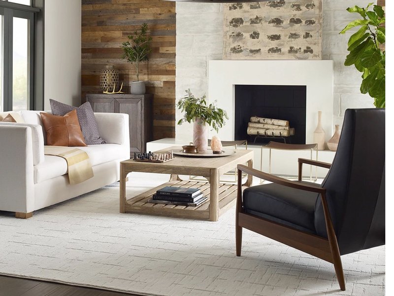 Sofa, armchair and table on the rug - Kimple Carpet, LLC in Gettysburg