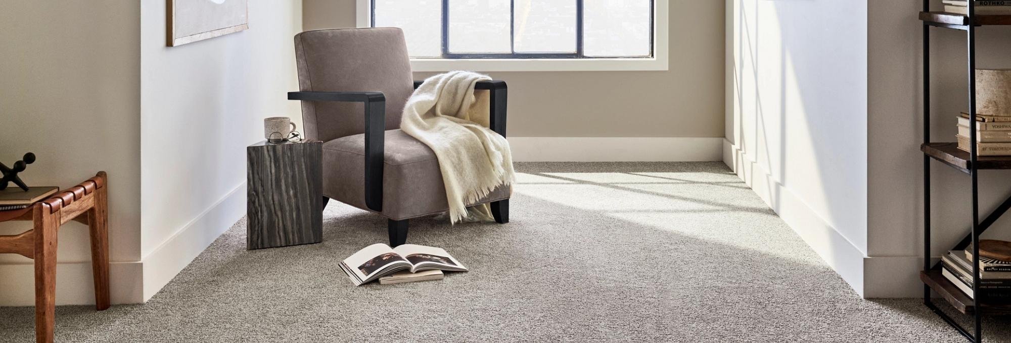 Armchair and table on carpet - Kimple Carpet, LLC in Gettysburg